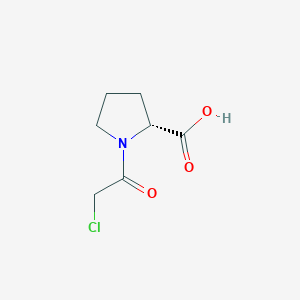 molecular formula C7H10ClNO3 B3254288 (R)-1-(2-Chloroacetyl)pyrrolidine-2-carboxylic acid CAS No. 23500-11-0