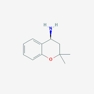 molecular formula C11H15NO B3254299 (S)-2,2-Dimethylchroman-4-amine CAS No. 235423-04-8