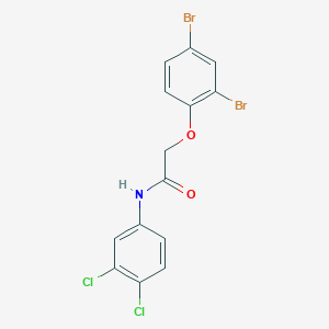 2-(2,4-dibromophenoxy)-N-(3,4-dichlorophenyl)acetamide