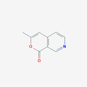 molecular formula C9H7NO2 B3254303 1H-Pyrano[3,4-c]pyridin-1-one, 3-methyl- CAS No. 23580-78-1