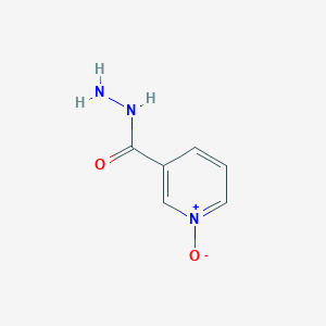 molecular formula C6H7N3O2 B3254315 1-Oxidopyridin-1-ium-3-carbohydrazide CAS No. 23597-85-5
