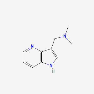 molecular formula C10H13N3 B3254335 N,N-Dimethyl-1-(1H-pyrrolo[3,2-b]pyridin-3-yl)methanamine CAS No. 23612-34-2