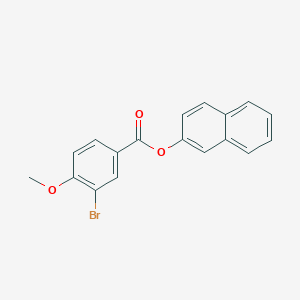 molecular formula C18H13BrO3 B325434 2-Naphthyl 3-bromo-4-methoxybenzoate 