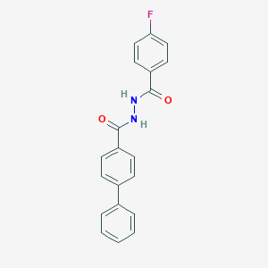 molecular formula C20H15FN2O2 B325435 N'-(4-fluorobenzoyl)-4-biphenylcarbohydrazide 