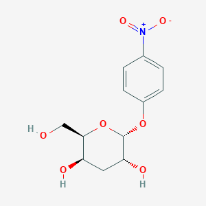 molecular formula C12H15NO7 B3254355 4-Nitrophenyl 3-deoxy-alpha-D-xylo-hexopyranoside CAS No. 23644-41-9