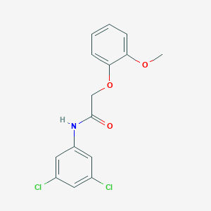 molecular formula C15H13Cl2NO3 B325436 N-(3,5-dichlorophenyl)-2-(2-methoxyphenoxy)acetamide 