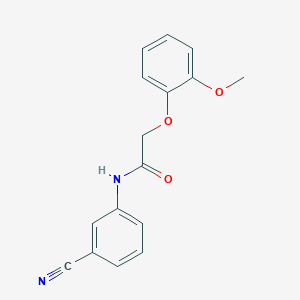 N-(3-cyanophenyl)-2-(2-methoxyphenoxy)acetamide