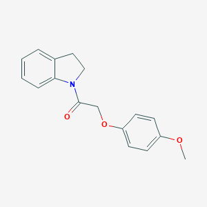 molecular formula C17H17NO3 B325440 1-[(4-Methoxyphenoxy)acetyl]indoline 