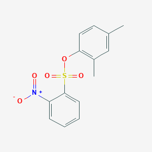 molecular formula C14H13NO5S B3254413 2,4-Dimethylphenyl 2-nitrobenzene-1-sulfonate CAS No. 2380179-20-2