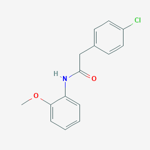 molecular formula C15H14ClNO2 B325443 2-(4-chlorophenyl)-N-(2-methoxyphenyl)acetamide 