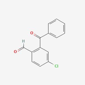 molecular formula C14H9ClO2 B3254431 2-Benzoyl-4-chlorobenzaldehyde CAS No. 23864-89-3