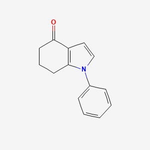 molecular formula C14H13NO B3254442 1-phenyl-6,7-dihydro-5H-indol-4-one CAS No. 23870-03-3