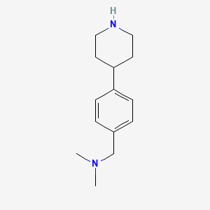 molecular formula C14H22N2 B3254458 N,N-Dimethyl(4-(piperidin-4-YL)phenyl)methanamine CAS No. 238750-47-5