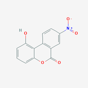 molecular formula C13H7NO5 B3254478 1-hydroxy-8-nitro-6H-benzo[c]chromen-6-one CAS No. 239070-94-1