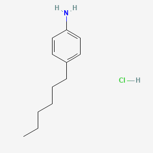 molecular formula C12H20ClN B3254488 p-Hexylaniline hydrochloride CAS No. 239118-32-2