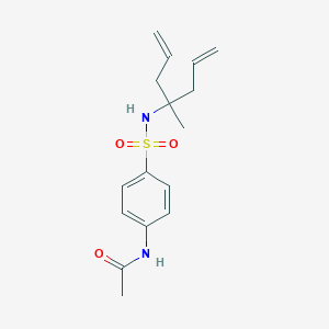 N-(4-{[(1-allyl-1-methyl-3-butenyl)amino]sulfonyl}phenyl)acetamide