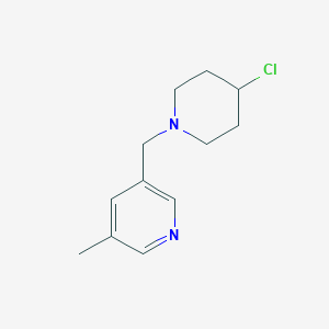 molecular formula C12H17ClN2 B3254493 3-((4-Chloropiperidin-1-yl)methyl)-5-methylpyridine CAS No. 239136-47-1