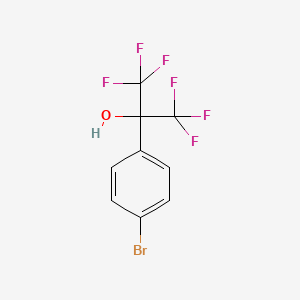 molecular formula C9H5BrF6O B3254543 2-(4-Bromophenyl)-1,1,1,3,3,3-hexafluoropropan-2-ol CAS No. 2402-72-4