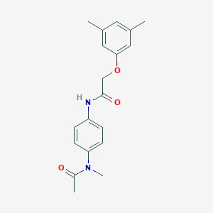 molecular formula C19H22N2O3 B325455 N-{4-[acetyl(methyl)amino]phenyl}-2-(3,5-dimethylphenoxy)acetamide 