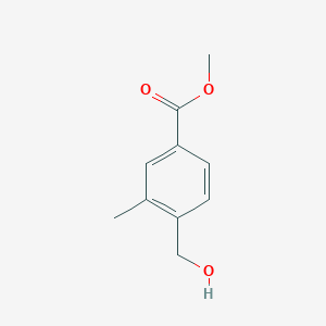 molecular formula C10H12O3 B3254571 Methyl 4-(hydroxymethyl)-3-methylbenzoate CAS No. 24078-25-9
