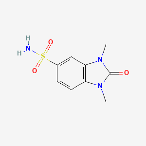 molecular formula C9H11N3O3S B3254609 1,3-dimethyl-2-oxo-2,3-dihydro-1H-1,3-benzodiazole-5-sulfonamide CAS No. 24134-67-6