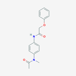 molecular formula C17H18N2O3 B325461 N-{4-[acetyl(methyl)amino]phenyl}-2-phenoxyacetamide 