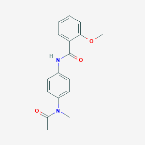 molecular formula C17H18N2O3 B325462 N-{4-[acetyl(methyl)amino]phenyl}-2-methoxybenzamide 