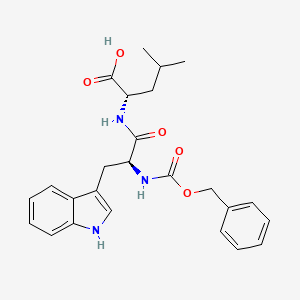 molecular formula C25H29N3O5 B3254621 Z-Trp-Leu-OH CAS No. 2419-35-4