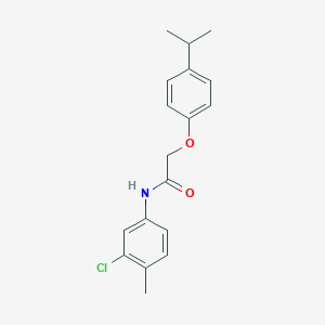 N-(3-chloro-4-methylphenyl)-2-(4-isopropylphenoxy)acetamide