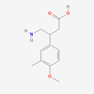 Benzenepropanoic acid, beta-(aminomethyl)-4-methoxy-3-methyl-