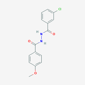 molecular formula C15H13ClN2O3 B325470 3-chloro-N'-(4-methoxybenzoyl)benzohydrazide 