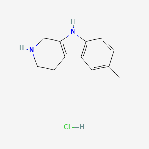 molecular formula C12H15ClN2 B3254703 6-Methyl-2,3,4,9-tetrahydro-1H-pyrido[3,4-b]indole Hydrochloride CAS No. 24335-15-7