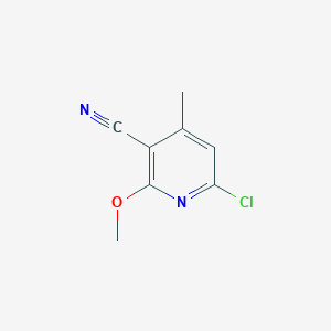 molecular formula C8H7ClN2O B3254716 6-Chloro-2-methoxy-4-methylnicotinonitrile CAS No. 243469-65-0