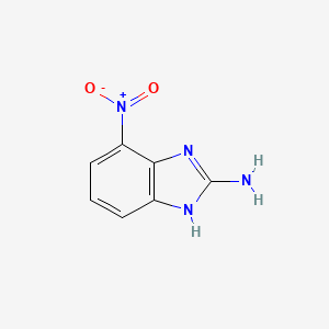 molecular formula C7H6N4O2 B3254736 2-amino-4-nitro-1H-benzimidazole CAS No. 24370-22-7