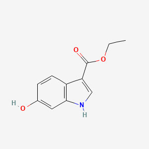 molecular formula C11H11NO3 B3254739 Ethyl 6-hydroxy-1H-indole-3-carboxylate CAS No. 24370-70-5
