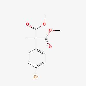 molecular formula C12H13BrO4 B3254740 1,3-Dimethyl 2-(4-bromophenyl)-2-methylpropanedioate CAS No. 243835-94-1