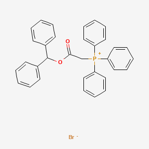 molecular formula C33H28BrO2P B3254753 (Diphenylmethyl)oxycarbonylmethyltriphenylphosphonium bromide CAS No. 24394-67-0