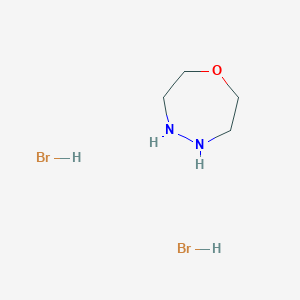 molecular formula C4H12Br2N2O B3254755 hexahydro-1,4,5-Oxadiazepine dihydrobromide CAS No. 243973-70-8