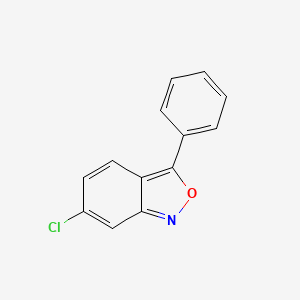 molecular formula C13H8ClNO B3254760 6-Chloro-3-phenylbenzo[c]isoxazole CAS No. 24400-58-6