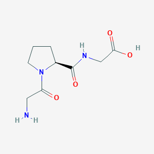 molecular formula C9H15N3O4 B3254773 H-Gly-pro-gly-OH CAS No. 2441-63-6
