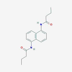 molecular formula C18H22N2O2 B325481 N-[5-(butyrylamino)-1-naphthyl]butanamide 