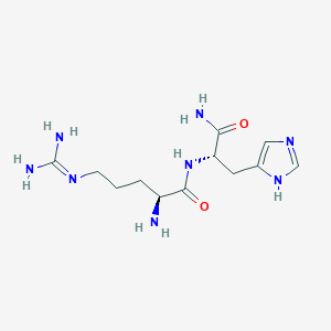 (2S)-2-amino-N-[(2S)-1-amino-3-(1H-imidazol-5-yl)-1-oxopropan-2-yl]-5-(diaminomethylideneamino)pentanamide