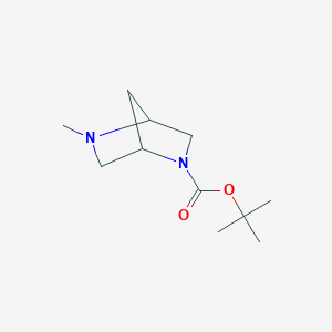 molecular formula C11H20N2O2 B3254845 tert-Butyl 5-methyl-2,5-diaza-bicyclo[2.2.1]heptane-2-carboxylate CAS No. 244768-98-7