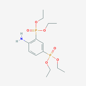 molecular formula C14H25NO6P2 B3254871 Tetraethyl (4-amino-1,3-phenylene)bis(phosphonate) CAS No. 245111-14-2