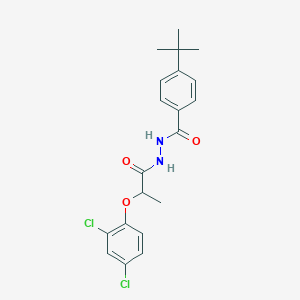molecular formula C20H22Cl2N2O3 B325489 4-tert-butyl-N'-[2-(2,4-dichlorophenoxy)propanoyl]benzohydrazide 
