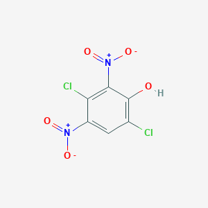 molecular formula C6H2Cl2N2O5 B3254891 3,6-Dichloro-2,4-dinitrophenol CAS No. 24542-13-0