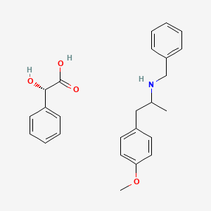 N-Benzyl-1-(4-methoxyphenyl)propan-2-amine (S)-2-hydroxy-2-phenylacetate