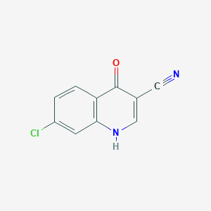 molecular formula C10H5ClN2O B3254920 7-Chloro-4-hydroxyquinoline-3-carbonitrile CAS No. 2458-23-3