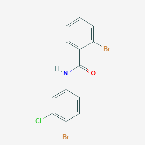 molecular formula C13H8Br2ClNO B325493 2-bromo-N-(4-bromo-3-chlorophenyl)benzamide 