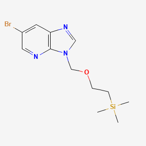 molecular formula C12H18BrN3OSi B3254937 6-Bromo-3-(2-trimethylsilanyl-ethoxymethyl)-3H-imidazo[4,5-b]pyridine CAS No. 246223-97-2